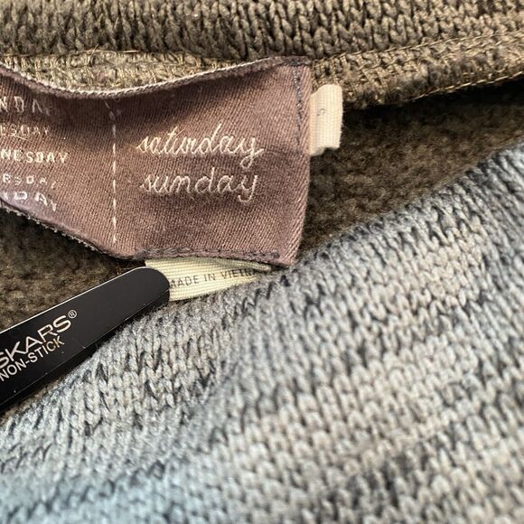 Anthropologie Saturday Sunday Green Funnel Neck Sweater Size Small - Picture 7 of 16